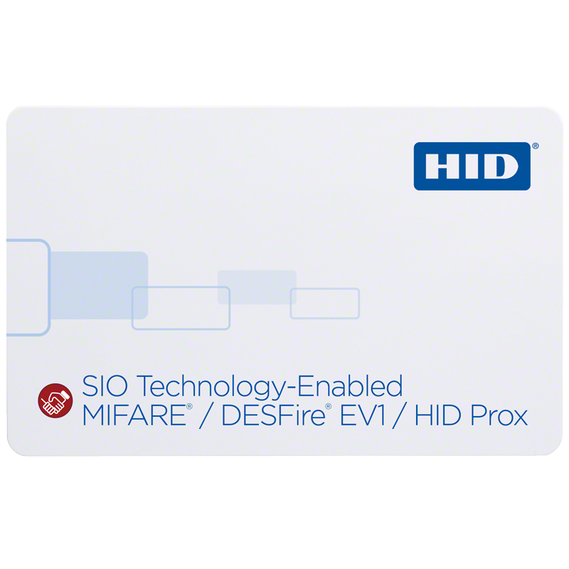 HID iCLASS SE 38xx SIO-Enabled MIFARE/DESFire EV1 + Prox Card